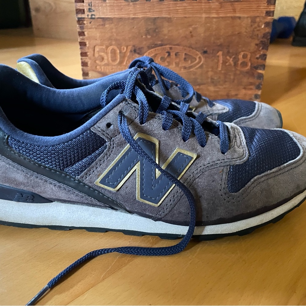 New Balance Dark Blue and Purple-grey 996 Sneakers